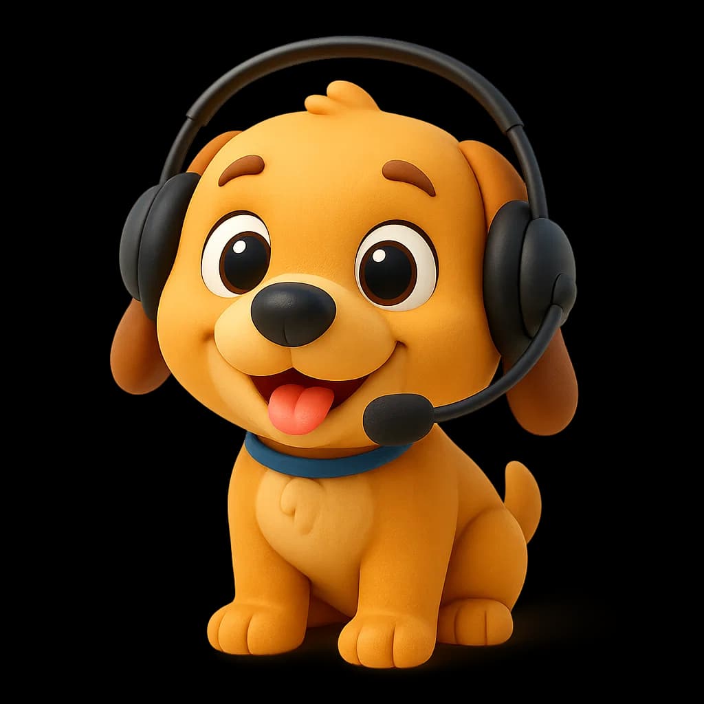 Perro feliz